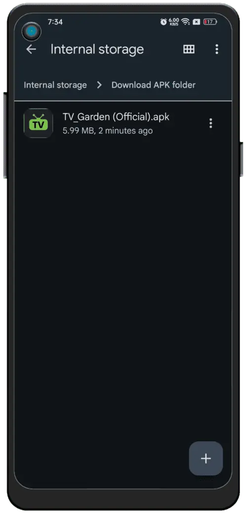 APK ফাইলটি খুঁজুন